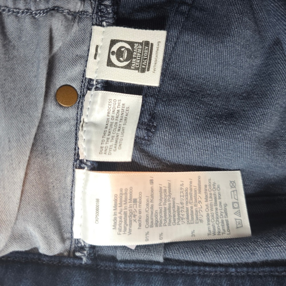 Madewell Women 26 Tall Kingston Wash Flared Wide Leg Cropped Jeans High Rise - Picture 9 of 13